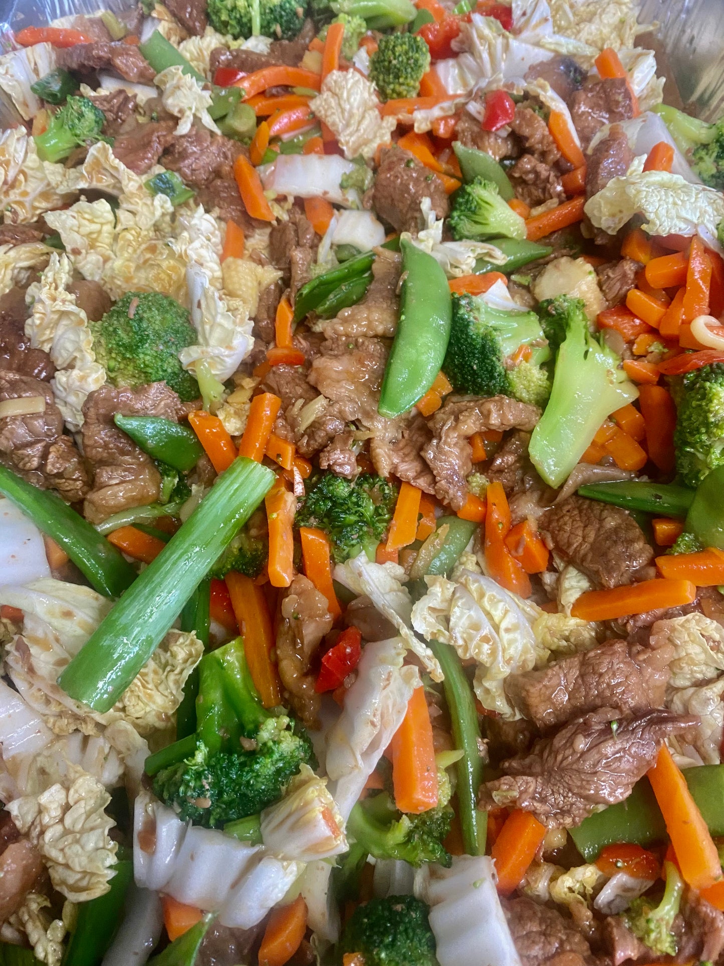 Half Pan Stirfry Beef/Chicken/Pork